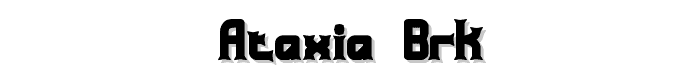 Ataxia BRK font